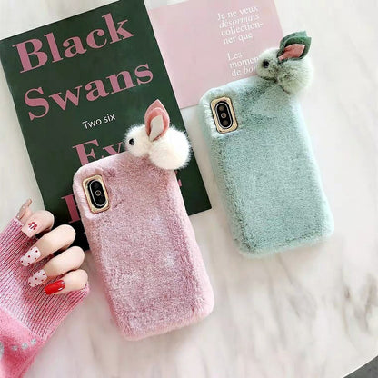 Furry Phone Case – Soft, Cozy & Ultra-Stylish! 🐰📱