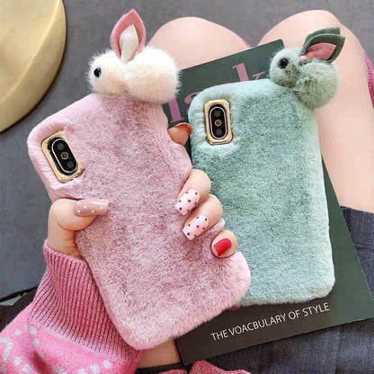 Furry Phone Case – Soft, Cozy & Ultra-Stylish! 🐰📱