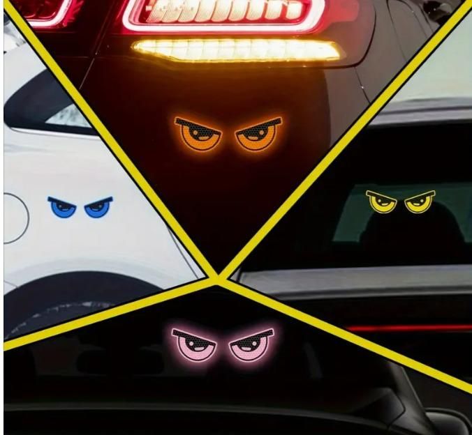 2 Pieces Monster Eyes Car Reflective Stickers – Add a Fierce Look to Your Ride! 🚗🔥