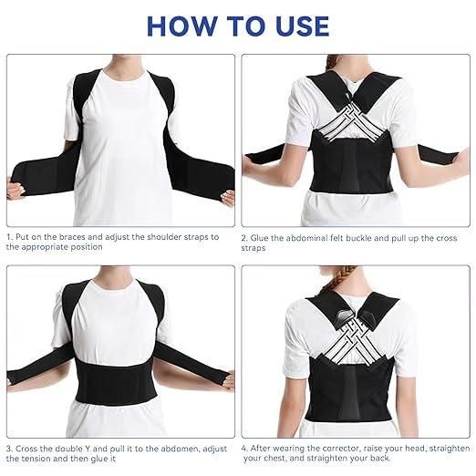 Adjustable Back Posture Corrector – Relieve Pain & Improve Posture! 🏋️‍♂️✨